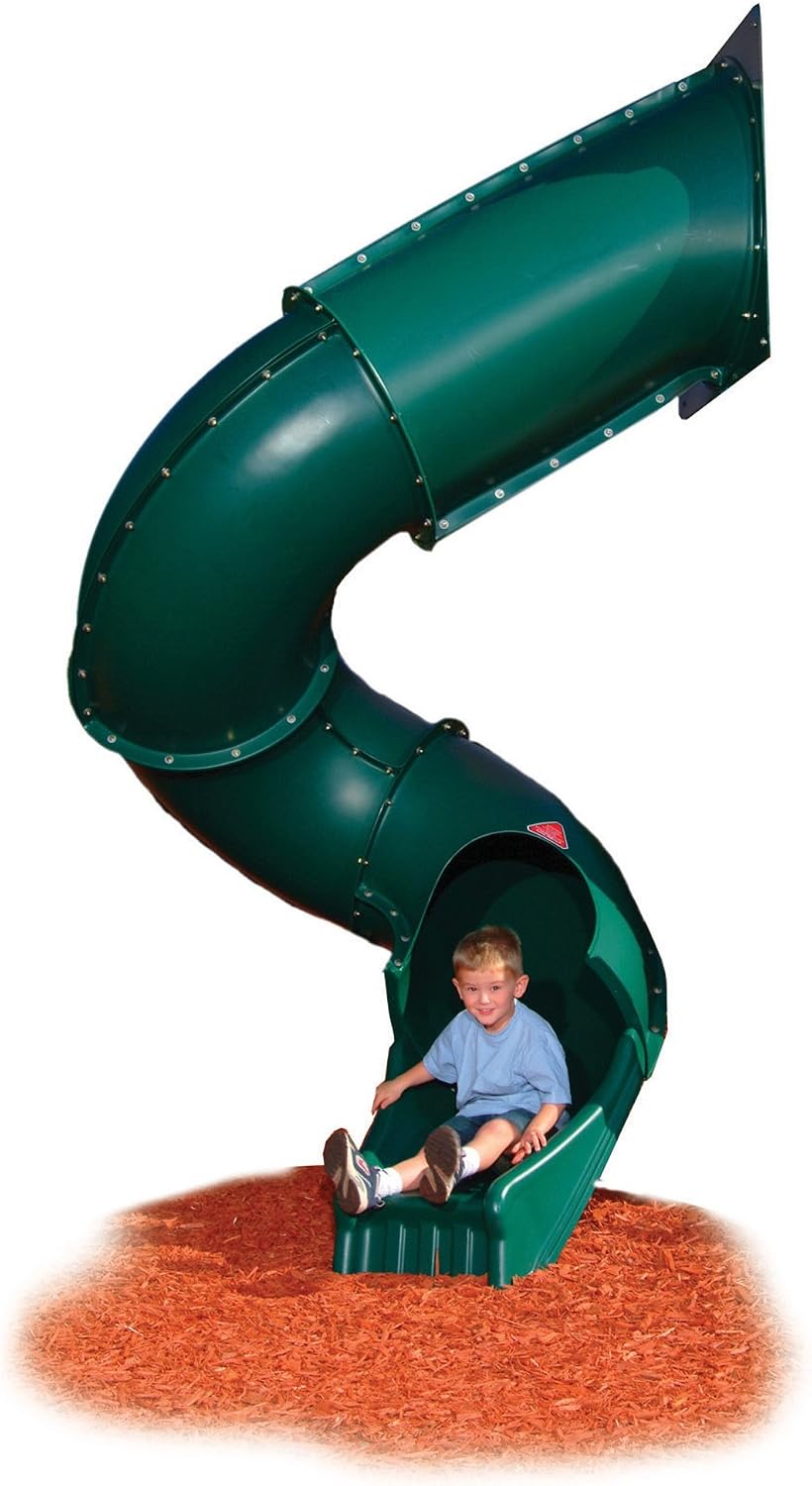 Swing-N-Slide 7 ft.Turbo Tube Slide - Green / Tube Slide