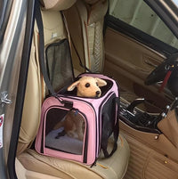 Cat Carrier Dog Carrier Pet Carrier Cat Bags for Small Medium Cats Dogs Puppies of 15 Lbs,of Airline Approved Small Dog Bag Soft Sided,Collapsible Travel Puppy Carrier (Large, Pink)