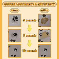 18"×30" Dog Food Mat-Absorbent Dog Mat for Food and Water - Light Gray-JY / 16"L x 24"W - image 2