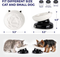 Y YHY Ceramic Cat Slow Feeder - White / 6 inches - image 3