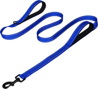 Joytale Reflective Dog Leash for Medium & Large Dogs - 6 ft 2 Handle / Navy Blue