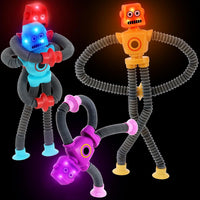 Halloween Pop Tubes Sensory Toys for Kids Boo Basket Stuffer Gifts – Fun for Kids & Family - Robot