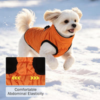 Winter Dog Vest Coat with Harness Built in – Essentials for Dogs - #2 Bright Orange-Gloss / S(Chest 14")-Regular - image 4