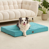 EHEYCIGA Orthopedic Dog Bed Large with Removable Washable Cover - 30*20*3.5 inches / Turquoise Blue - image 4