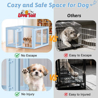 DIY Clear Acrylic Dog Playpen House - Sky Blue / 8PCS / 23.6"H - image 2