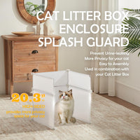 MEEXPAWS Cat Litter Box Enclosure, Splash Guard - L - L18.9"×W18.9"×H20.3" - image 2