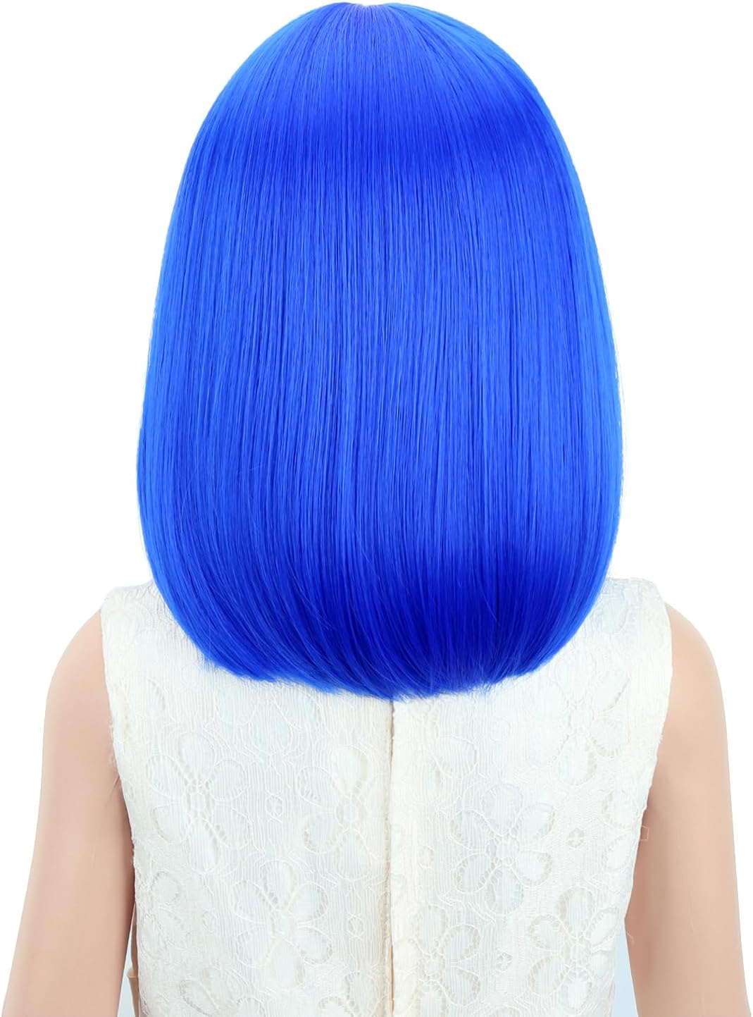 PATTNIUM kids dark blue short bob wig, synthetic with adjustable cap - view 40