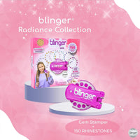blinger Radiance Starter Set with Gem Stamper and 150 rhinestones in 10 colors - view 3