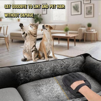 2Pcs Pet Hair Remover Gloves for Cats & Dogs, Electrostatic Pet Hair Removal Glove Brush, Upgraded Reusable Animal Fur Removal Tool, Pet Grooming Gloves for Clothing, Couch, Carpet, Car Seatd