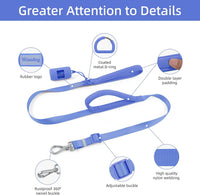 Wisedog Two Handles Dog Leash, Lilac - Moonlight Blue / S - image 2