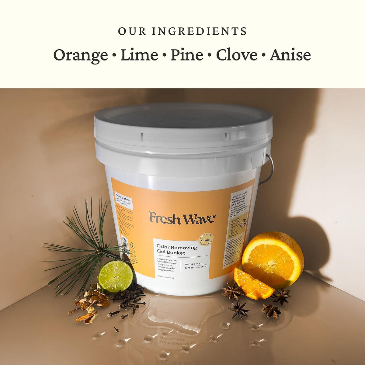 Fresh Wave Lemon Odor Removing Gel Refill - Orange / 248 Fl Oz (Pack of 1) - image 2