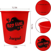 Juegoal giant yard pong game set with glow in the dark buckets, balls and black carry bag - view 7