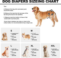 Reusable Dog Diapers Female Washable - Black / Large - image 3