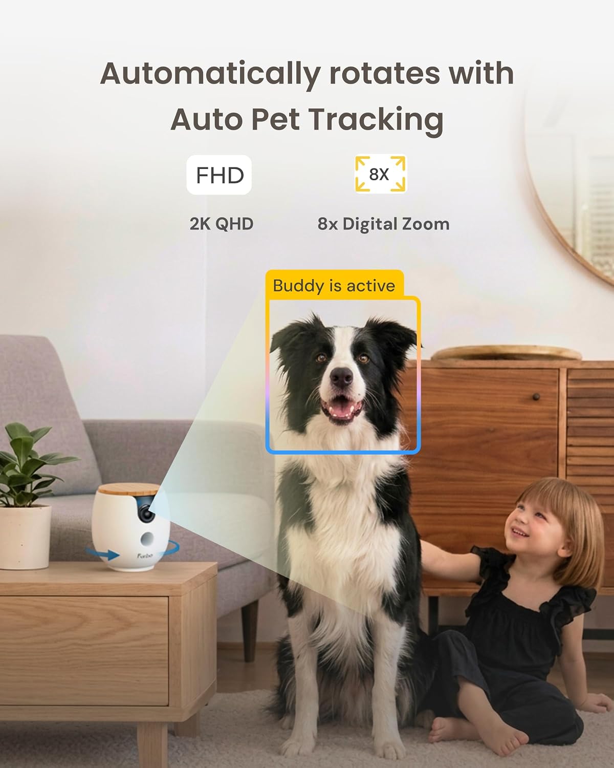Furbo 360° Dog Camera [Core Features, No Ongoing Cost] – Essentials for Dogs - 6mo Subscription Included / Mini 360° Camera - image 4