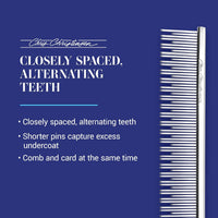 Chris Christensen 6in Cat/Carding Dual Tooth Butter Comb - image 4