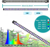 SEAOURA 24/7 Submersible LED Aquarium Light for Plants Fish Tank - 22.8 Inch length - image 2