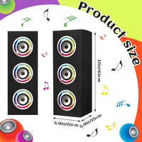 Humyoun 4 piece 80s 90s paper boombox party decoration boxes in colorful print - view 7