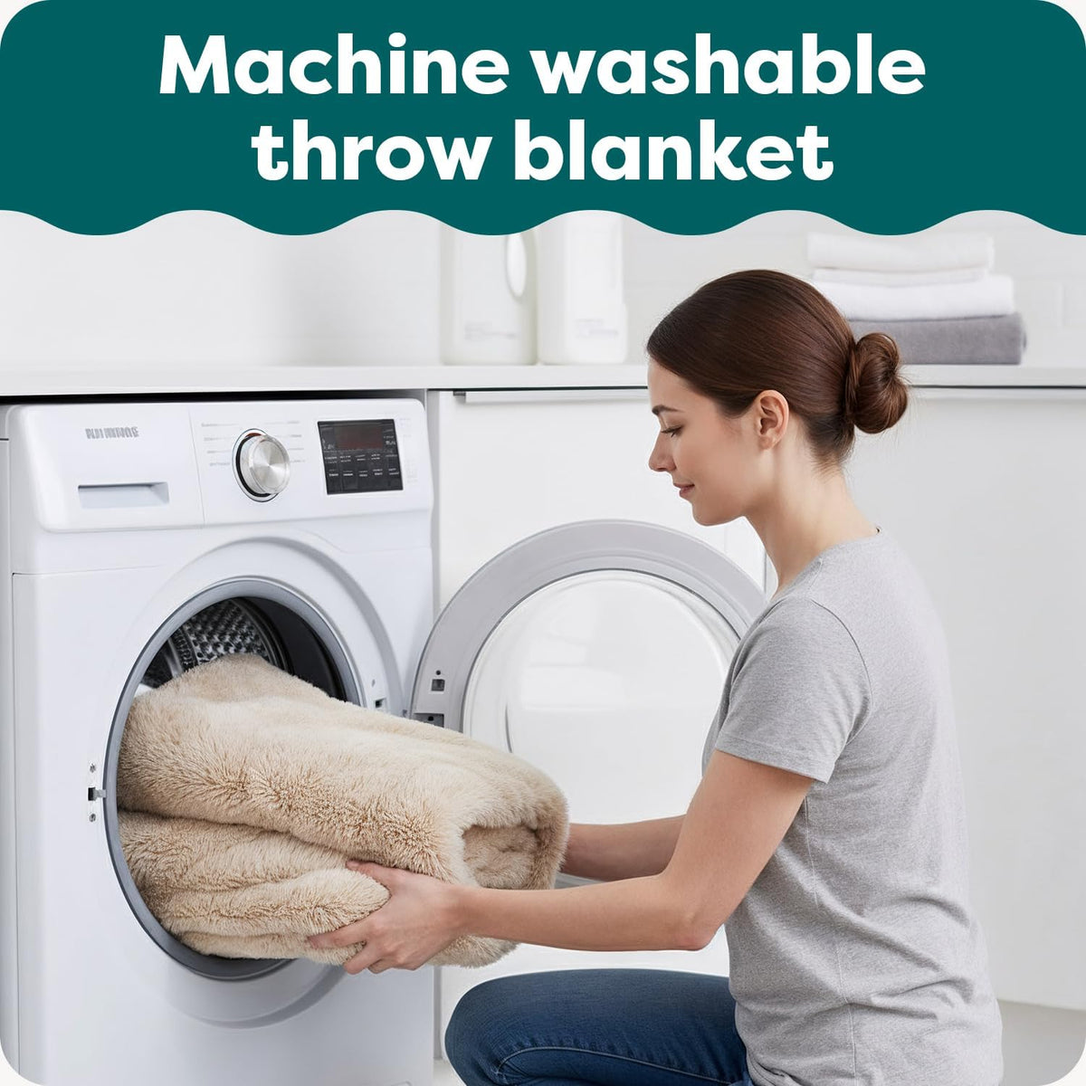 Furhaven Waterproof Throw Blanket for Dogs & Indoor Cats - Mist Gray / Medium - image 4