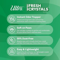 Ultra Fresh Scented Micro Crystals Premium Cat Litter - 99.9% Dust Free, Soft on Paws - 15 Lbs. Total (3pk of 5 Lbs.)