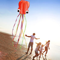 Hengda Kite Soft Octopus Kite Series - 2 / Orange+Purple - image 4