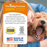 Zesty Paws Dog Multivitamin, Chewable Dog Vitamins and Supplements for Hip & Joints, Skin & Coat, Omega 3 Fish Oil for Dogs- Senior & Puppy Multivitamin- Peanut Butter- 50ct