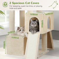 Globlazer Z78 Heavy Duty Cat Tree for 20lbs Large Adult Cats - Beige / 78 inch - image 3