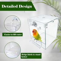 Acrylic Bird Cage Bath Box - 【2Pcs】 / 【White：2PcsType1】 - image 4
