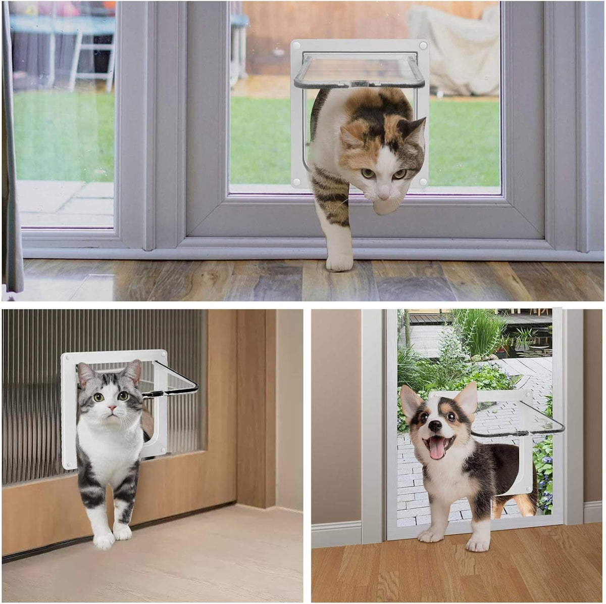 Lessmon Cat Door Flap for Interior Exterior Doors - 11x9.8x0.78 inches - image 4