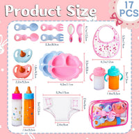 Woozettn 13 Pcs Baby Doll Accessories Magic Bottle Set - 17 Pcs - image 2