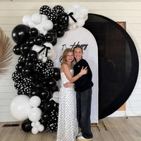 Pink Balloon Arch Kit, 145Pcs Baby Shower Birthday Decor – Fun for Kids & Family - White Black - image 2