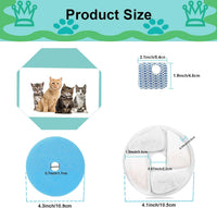 Cat Water Fountain Filter Replacement for Square 2.2L/73oz Pet - Filter / 5+5+5 Pack - image 2