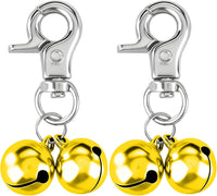 Cat Bell 2 Pack, Pet Collar Bells for Cats and Dogs - Gold / Small