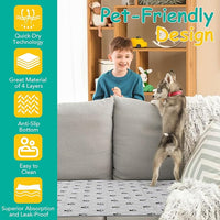 2 Pack Extra Large 72"X72" Washable Pee Pads for Dogs Super Absorbent Dog Training Pads Non-Slip Waterproof Pet Training Pads Mats Whelping Pads for Dogs Cats Puppy