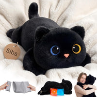 Mewaii Weighted Stuffed Animals Black Cat Plush - Black / 23 Inch