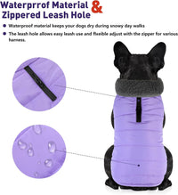 Waterproof Dog Winter Coat - Lilac / S(Chest Girth:12.6-16.1") - image 2