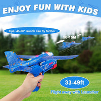 Aiencsai Airplane Launcher Toy - Red&orange&blue - image 3