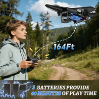 4DRC V32 Foam Remote Control Airplanes RC Planes for Kids Adults - Orange-3 Batteries - image 2
