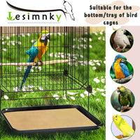 Bird Cage Liner 50-Pack 17” x 11” Gravel Paper Cuttable Pet Sandpaper - image 4
