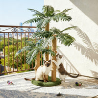 LEMONDA 31.5Inch Palm Tree Cat Scratching Post – Essentials for Cats - Palm Tree - image 4