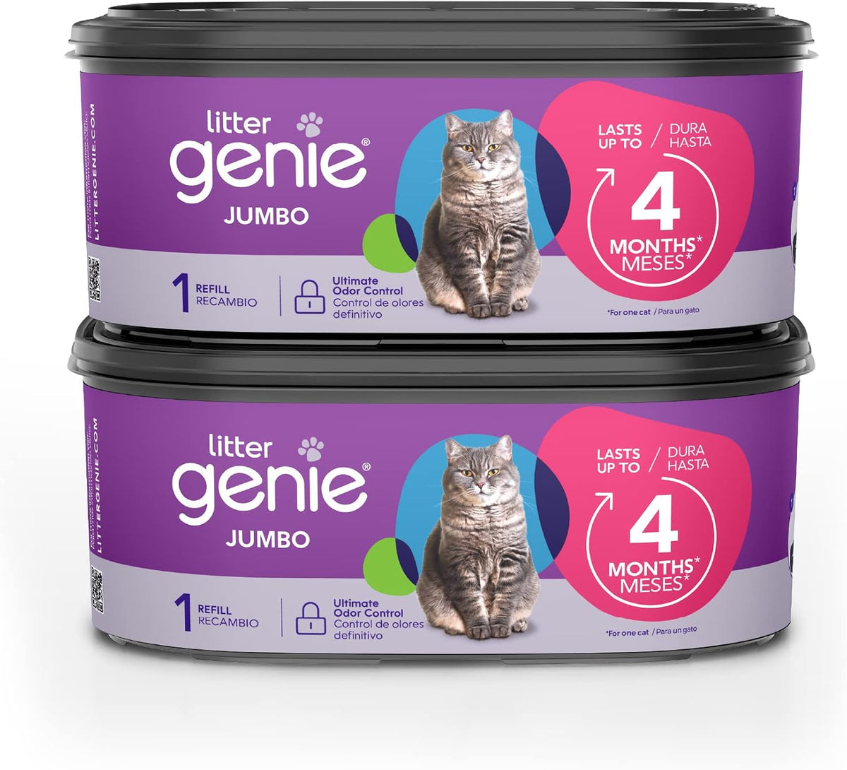 Litter Genie Jumbo Refill Bags - 2 Count (Pack of 1)