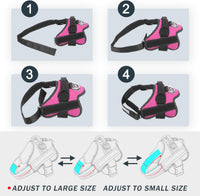 Bolux Dog Harness, No-Pull Reflective Dog Vest - Small (Pack of 1) / Rose red - image 3