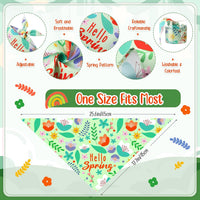 Sweetude 100 Pcs Dog Bandanas Bulk Triangle Bibs Adjustable - Spring - image 3