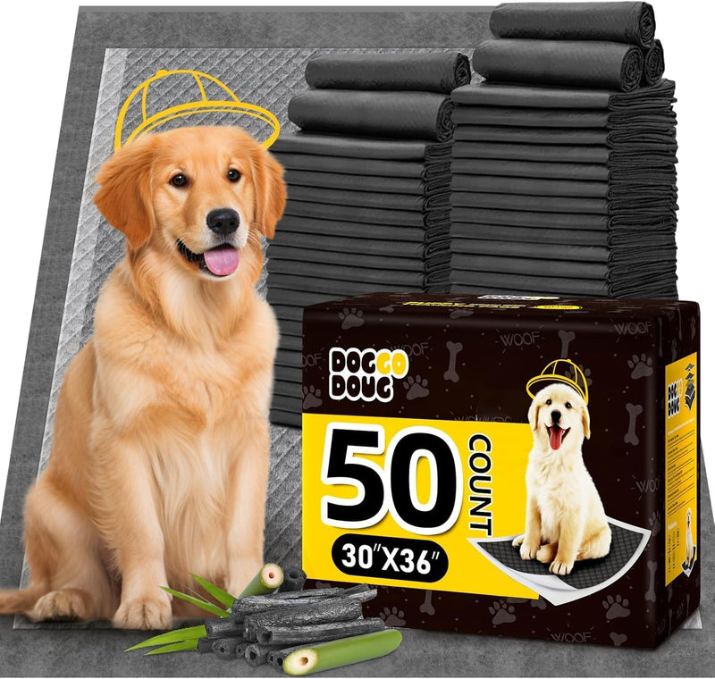 Dog Pee Pads for Dogs XXL 30"x36" 50 Count with Adhesive Tabs – Essentials for Dogs - 50 Count (30"x36")