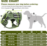 WINSEE Service Dog in Training Mesh Harness with 10 Removale Pet - X-Large / Green - image 2
