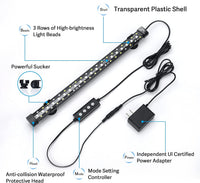 hygger 24/7 Mode Submersible Aquarium LED Light - 27.4in 16W - image 2