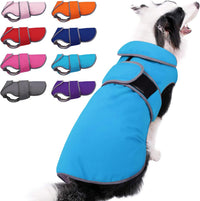 MIGOHI Warm Dog Coat Waterproof Winter Dog Jacket, M - Azure / X-Large