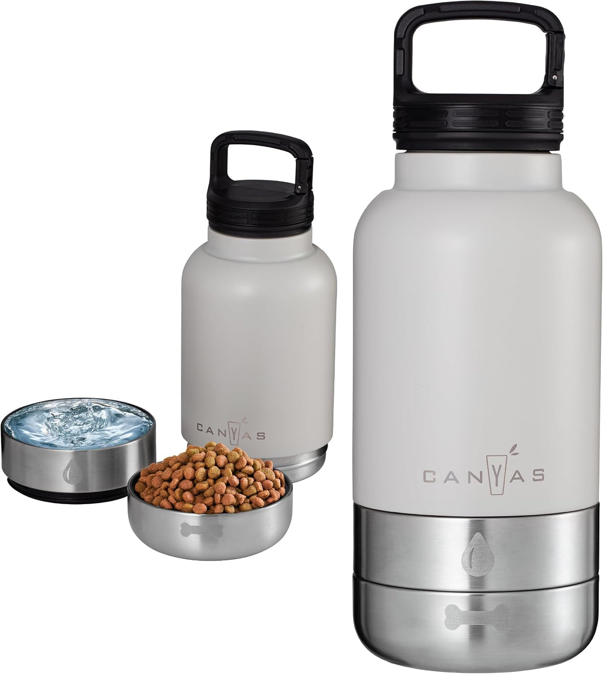 32oz Insulated Dog Water Bottle - Storm Gray