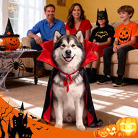 OLANRUN Dog Costumes, Dog Halloween Costumes Vampire Cloak - X-Large - image 3