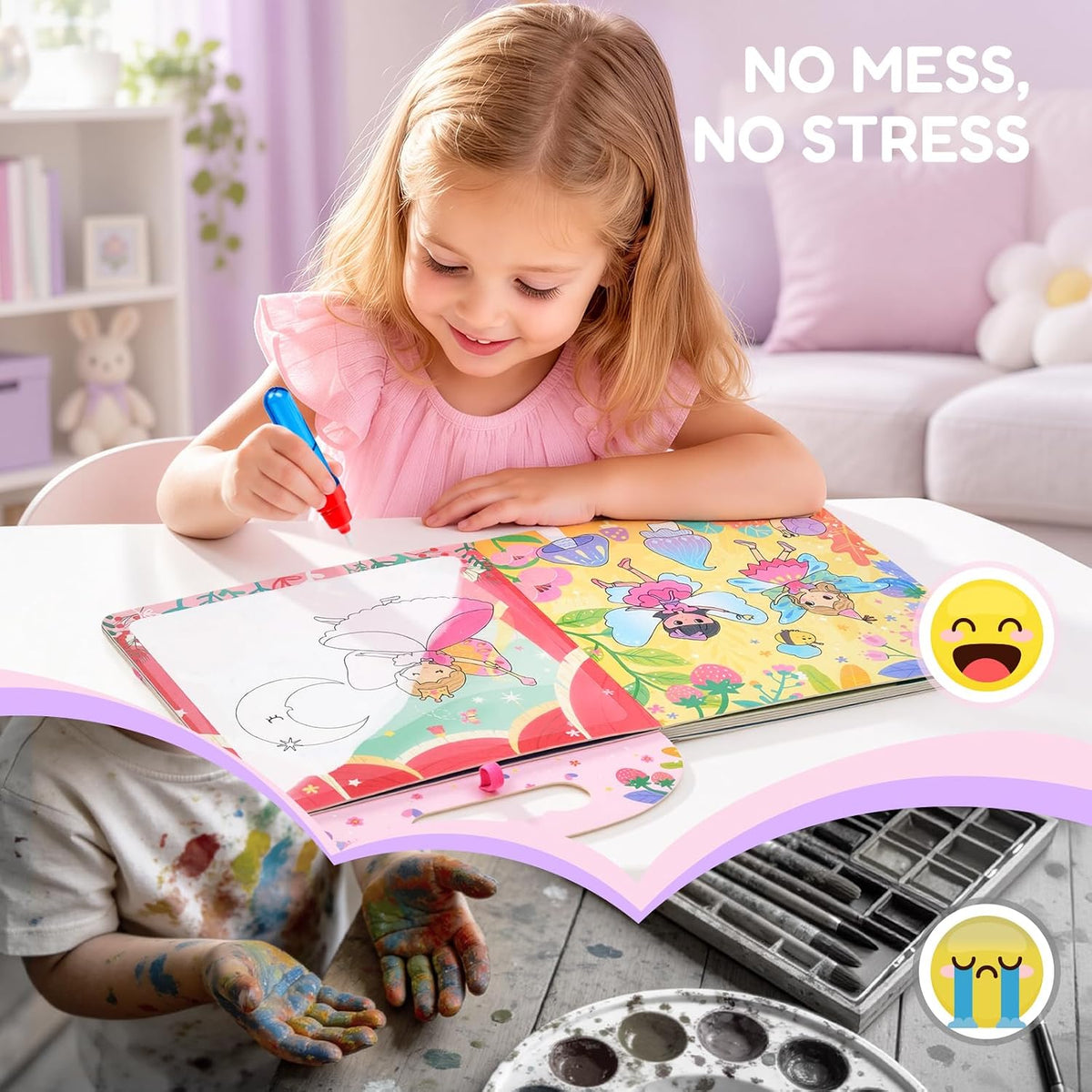 JoyCat Farm Water Coloring Book for Toddler Kids, 13 Pages - Princess - image 3