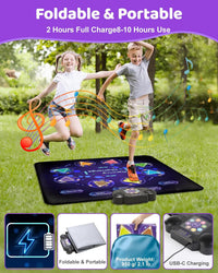 Gleamkid Dance Mat Toys for Kids: LED Light-Up 12-Button Electric - Rechargeable 8 Button - image 4